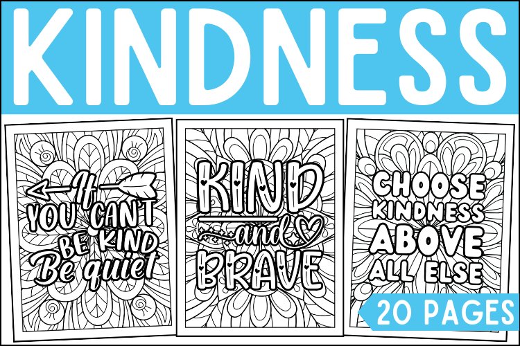 Kindness coloring pages kindness activities