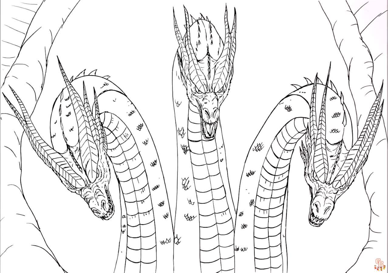 Find the best king ghidorah coloring pages on