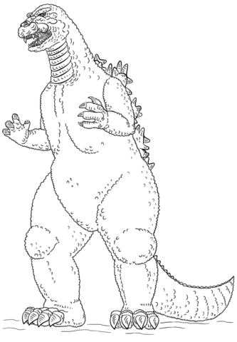 Godzilla coloring pages free coloring pages