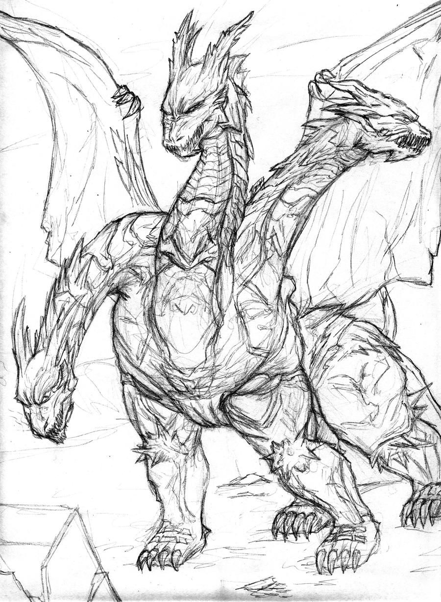 King ghidorah coloring pages