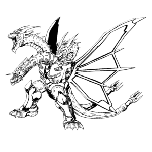 King ghidorah coloring pages printable for free download