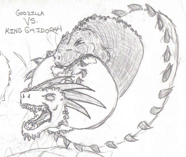 Godzilla vs king ghidorah by avatarblade on