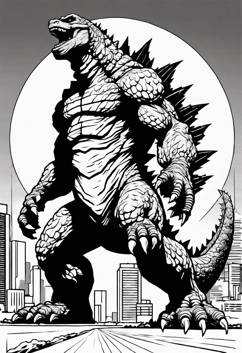 Godzilla coloring pages