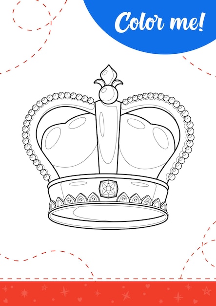 Page queen coloring book images