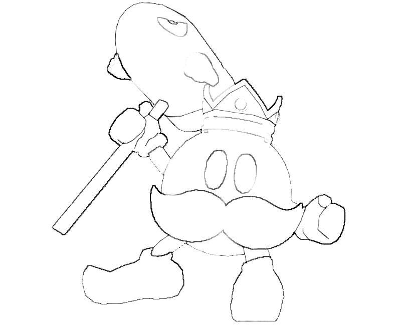 King bob omb weapon art paper