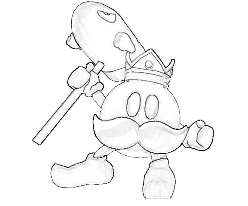 King bob omb weapon art paper