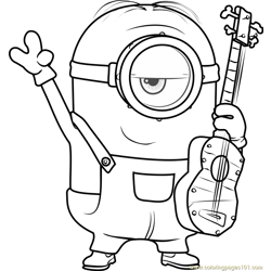 Minions coloring pages for kids printable free download