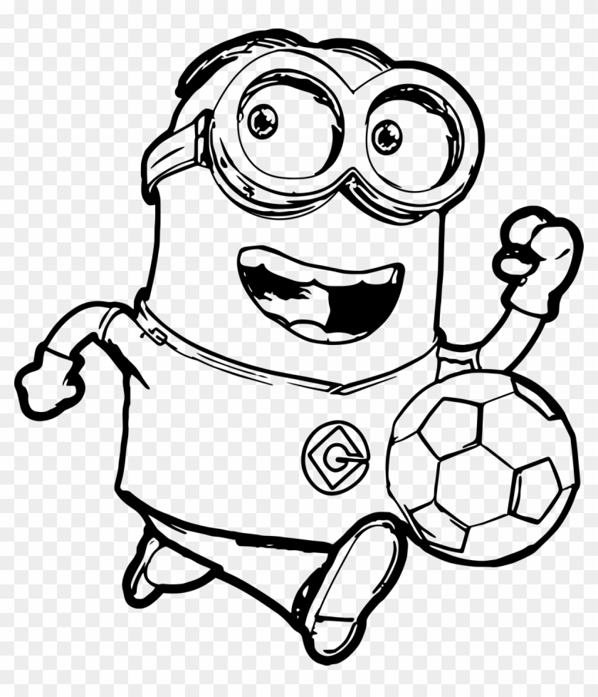 Minion ball run coloring page