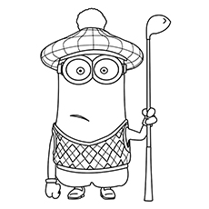 Cute minions coloring pages for your toddler