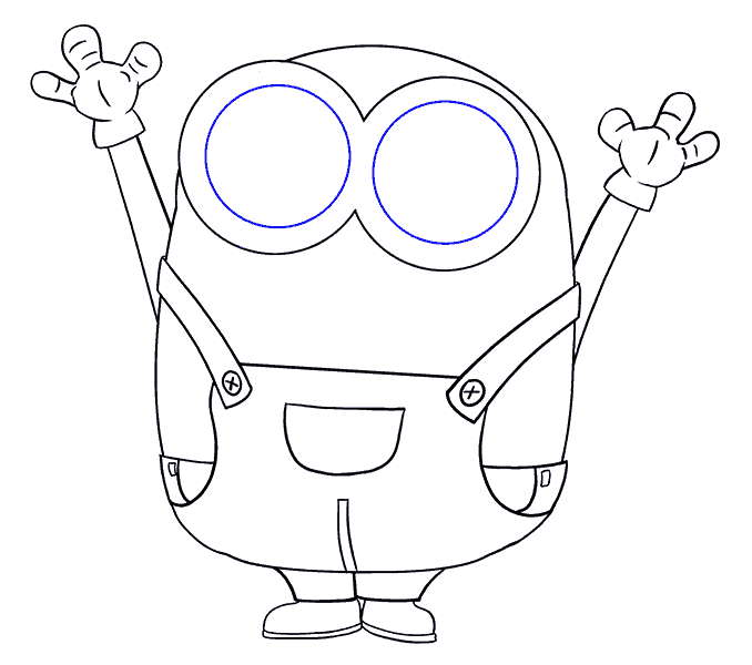 How to draw bob the minion easy step by step drawing guides