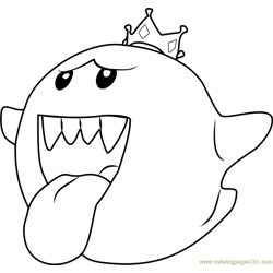 King boo coloring page for kids