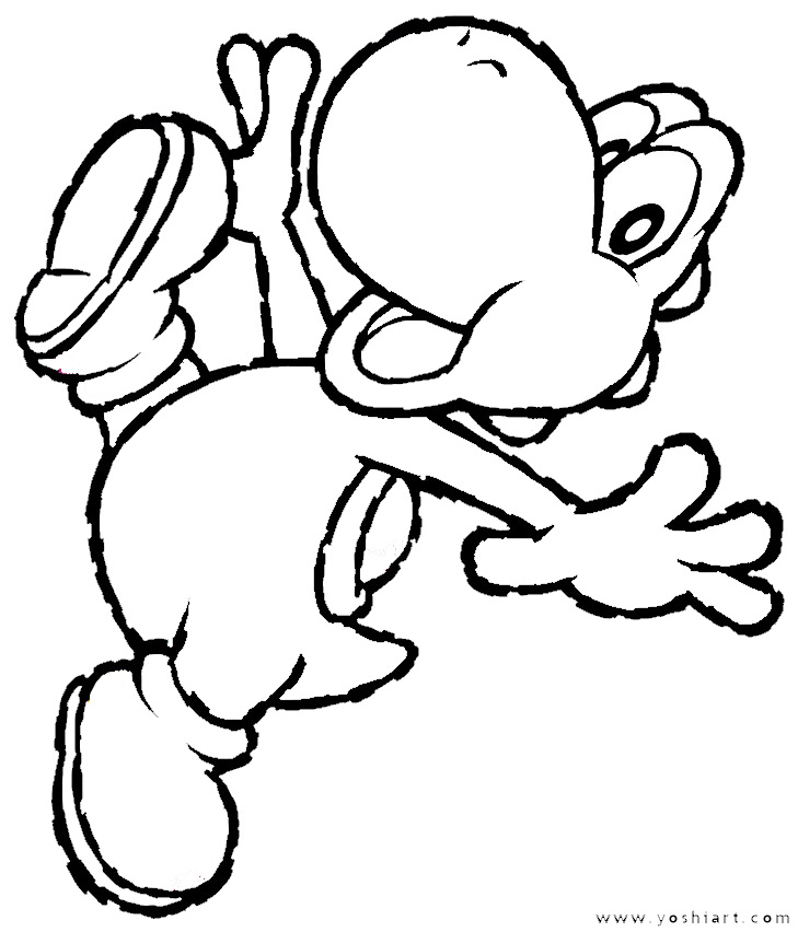 Yoshi coloring pages