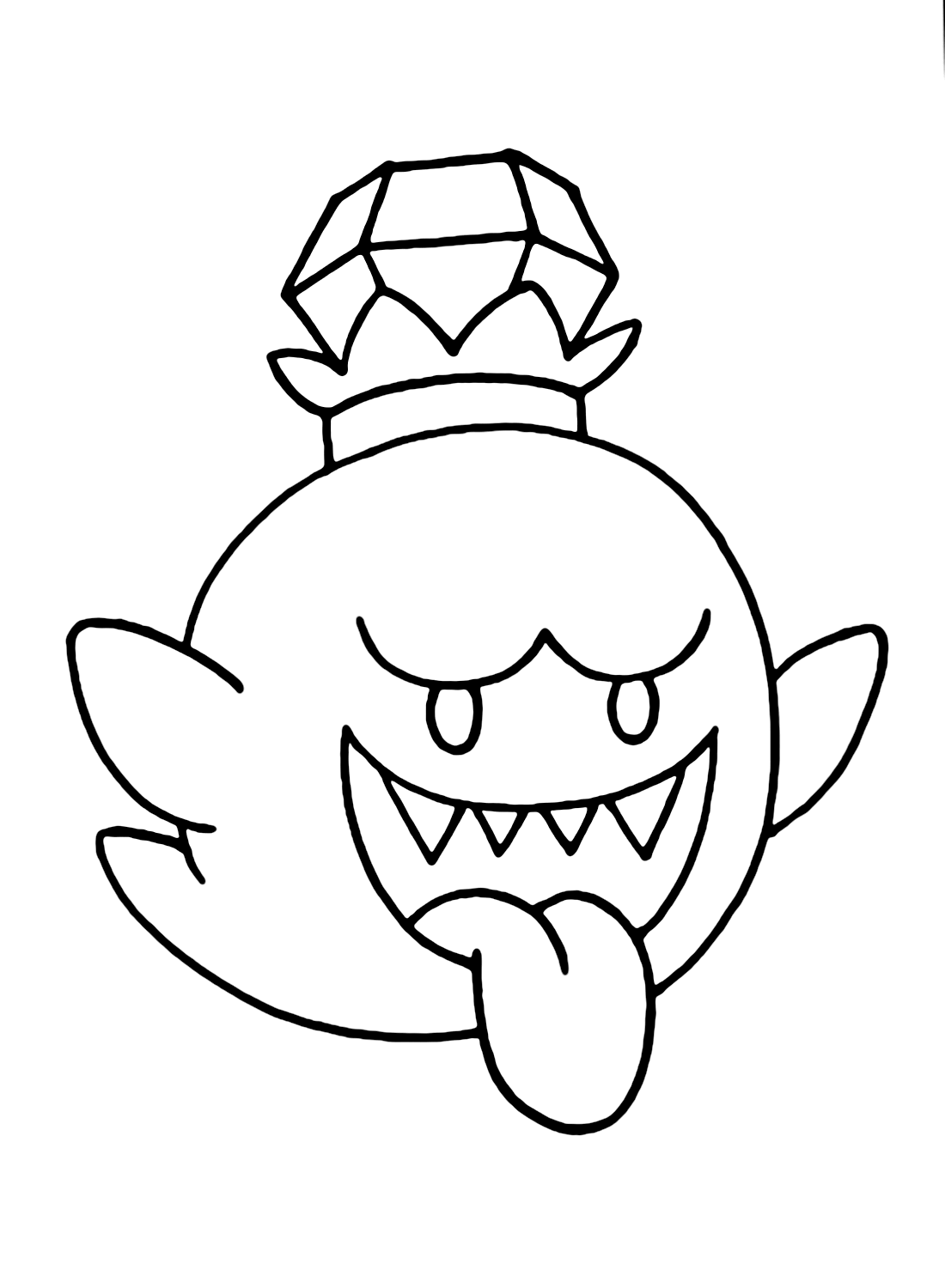 King boo images coloring page