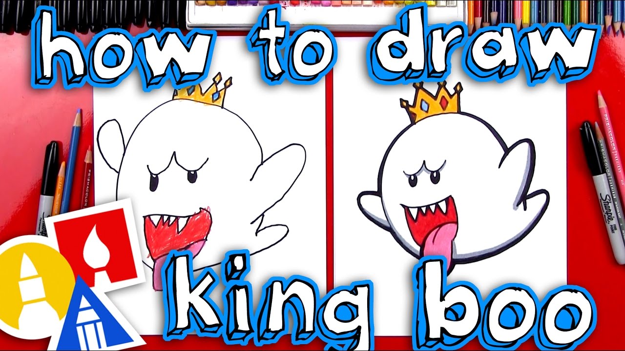 How to draw king boo fro ario