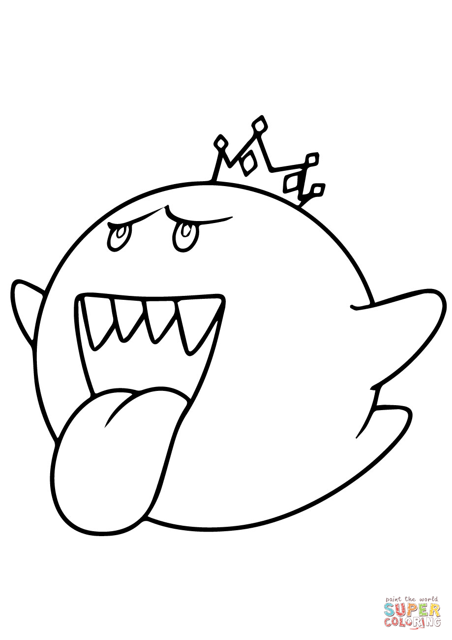 Mario kart king boo coloring page free printable coloring pages mario coloring pages super mario coloring pages coloring pages