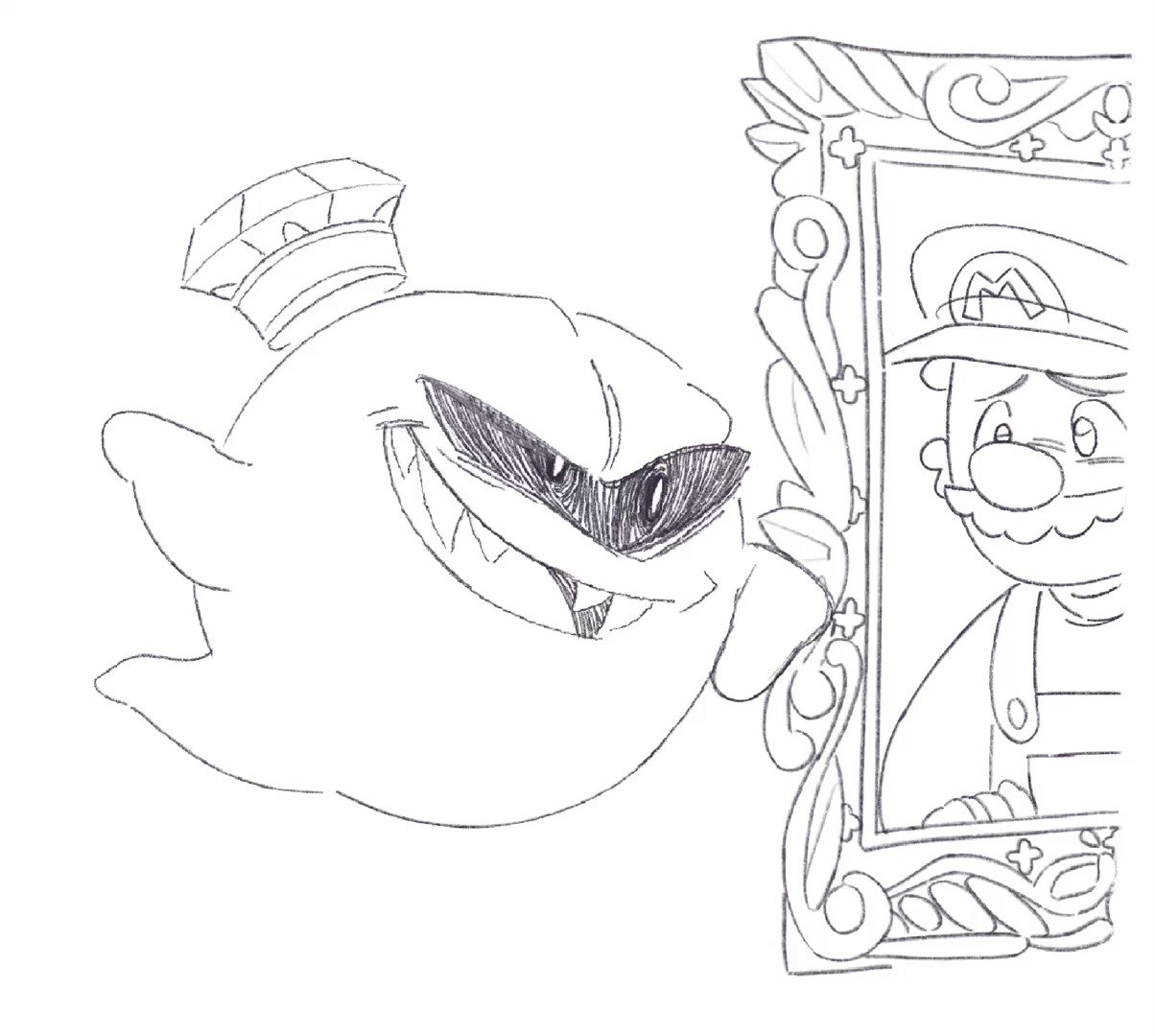 Nodding off slots filled ð on x the whole time luigis fighting for his life im convinced that king boo is just infodumping to mario in the portrait gallery luigismansion kingboo