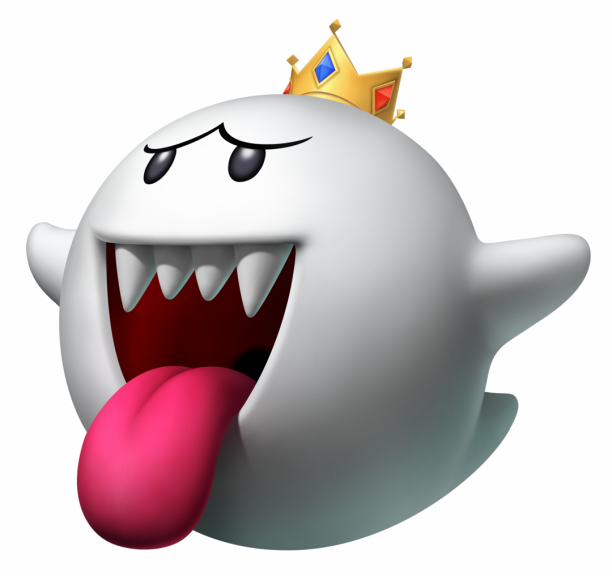 Mario king boo coloring page