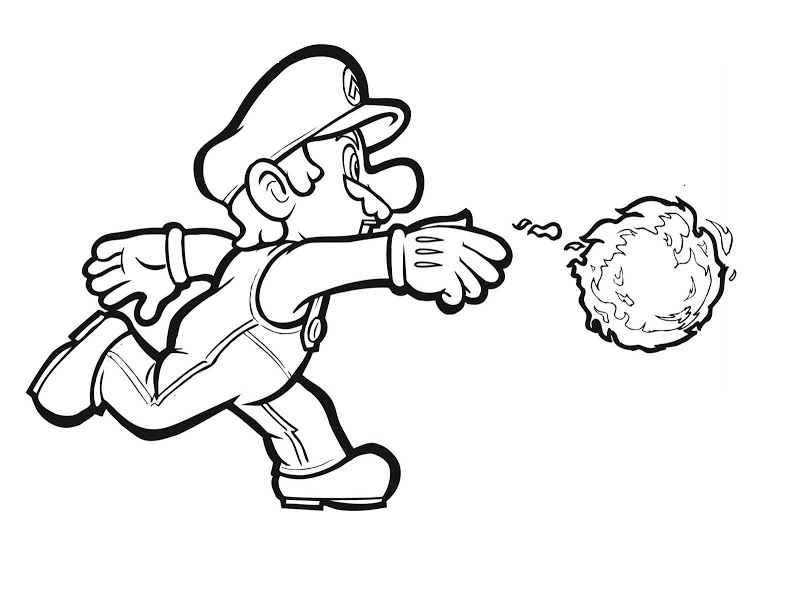 Mario coloring pages to print