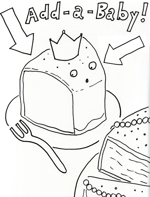 K is for king cake a coloring book page activity for cake lovers of all ages â jessie unicorn moore