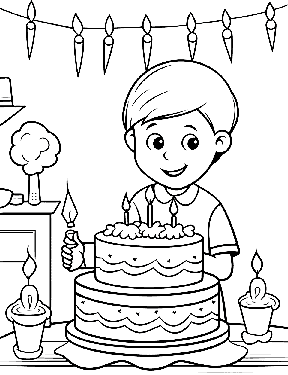 Happy birthday coloring pages free printables