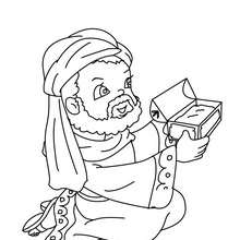 Kings cake coloring pages