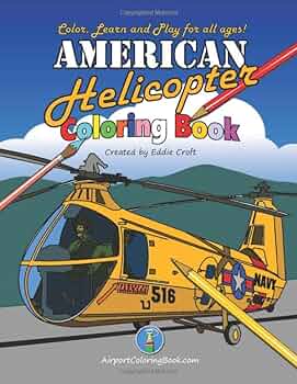 American helicopter coloring book airport coloring books croft edward robert books