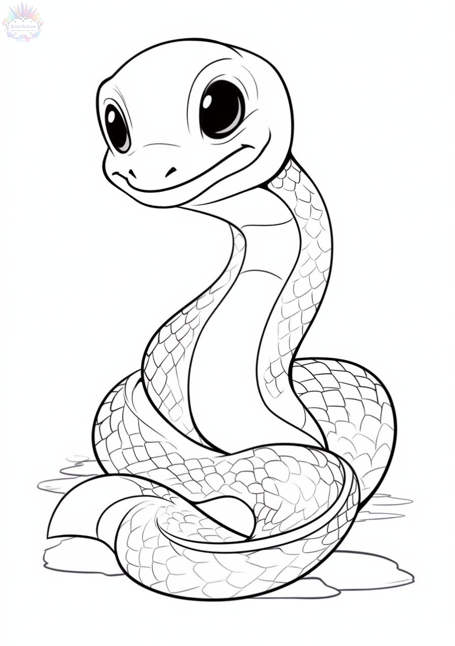 Snake coloring pages