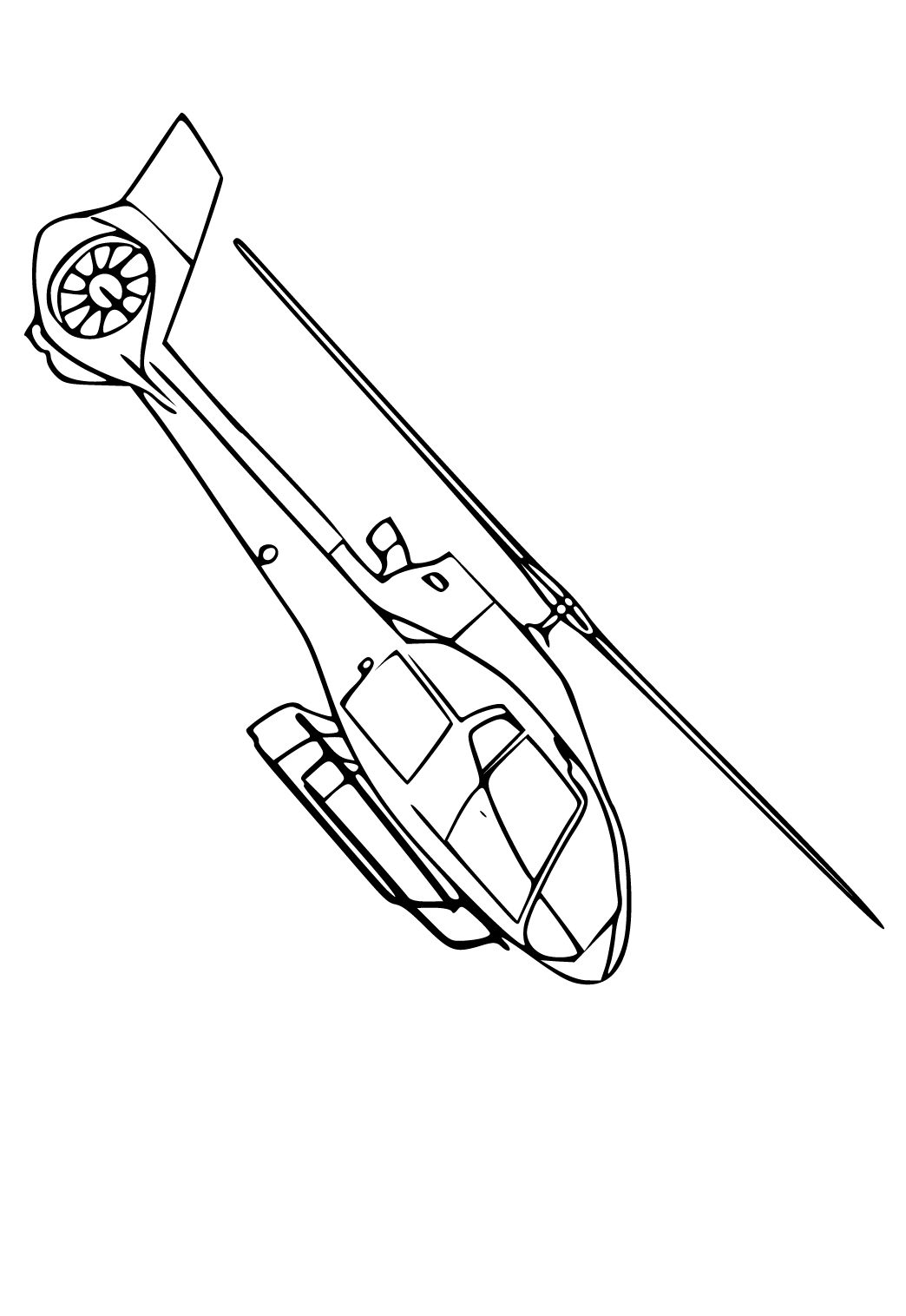 Free printable helicopter real coloring page for adults and kids