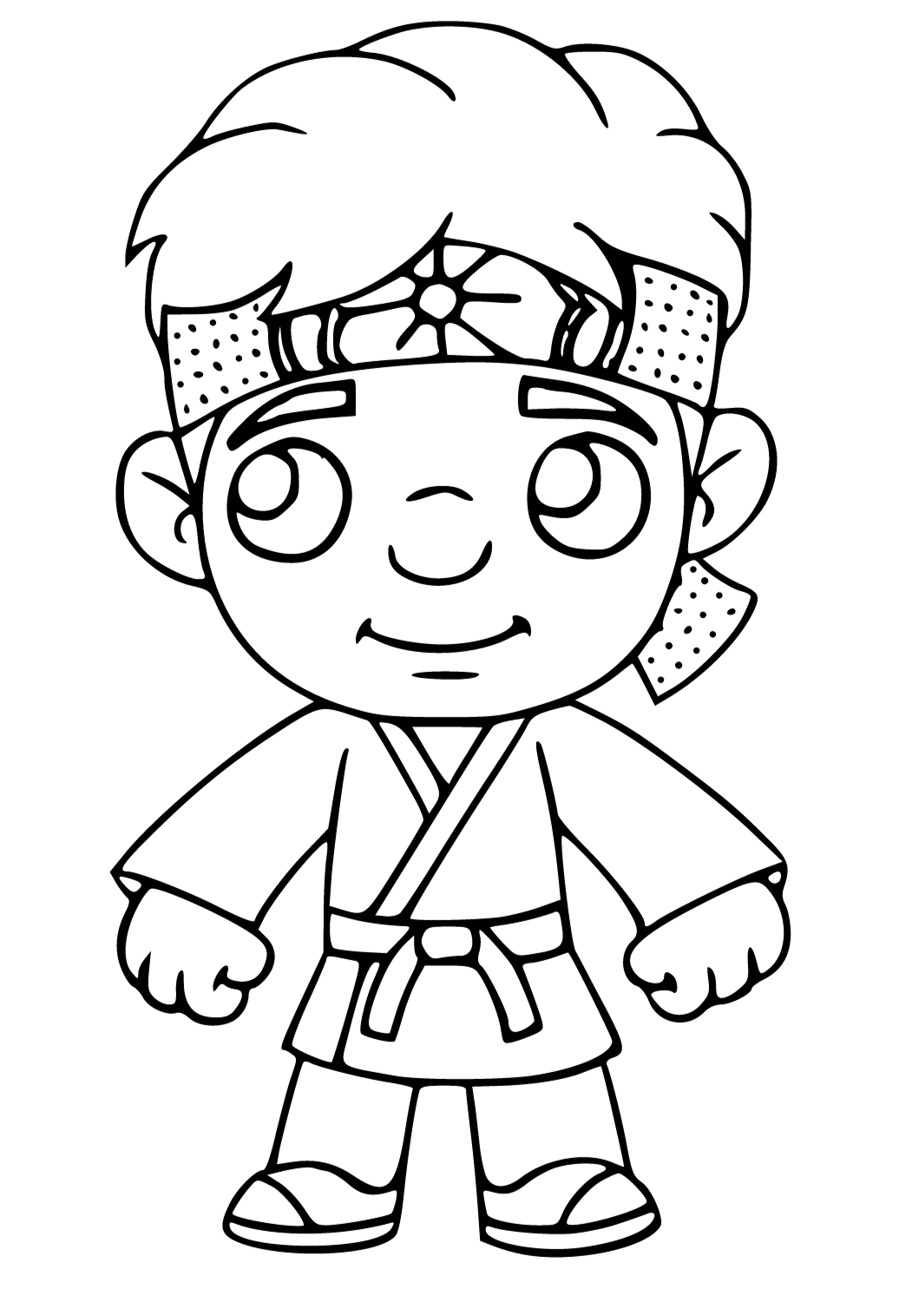 Free printable cobra kai cute coloring page for adults and kids