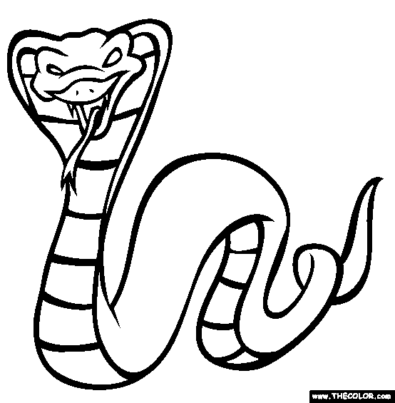 King cobra coloring page free king cobra online coloring online coloring pages coloring pages online coloring