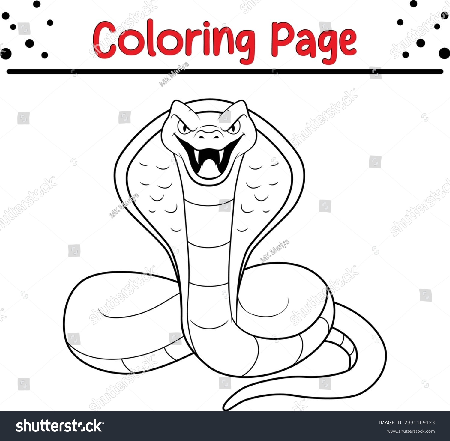 Snake coloring book images stock photos d objects vectors