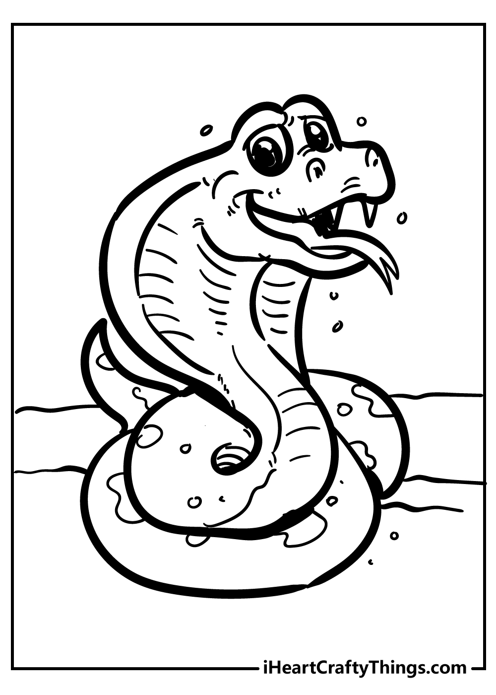 Snake coloring pages free printables