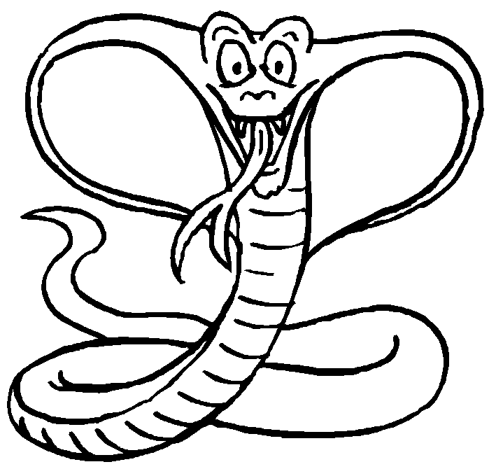 Cobra coloring page