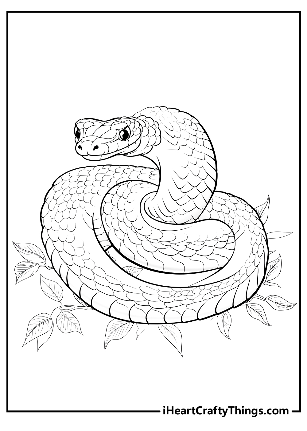 Snake coloring pages free printables