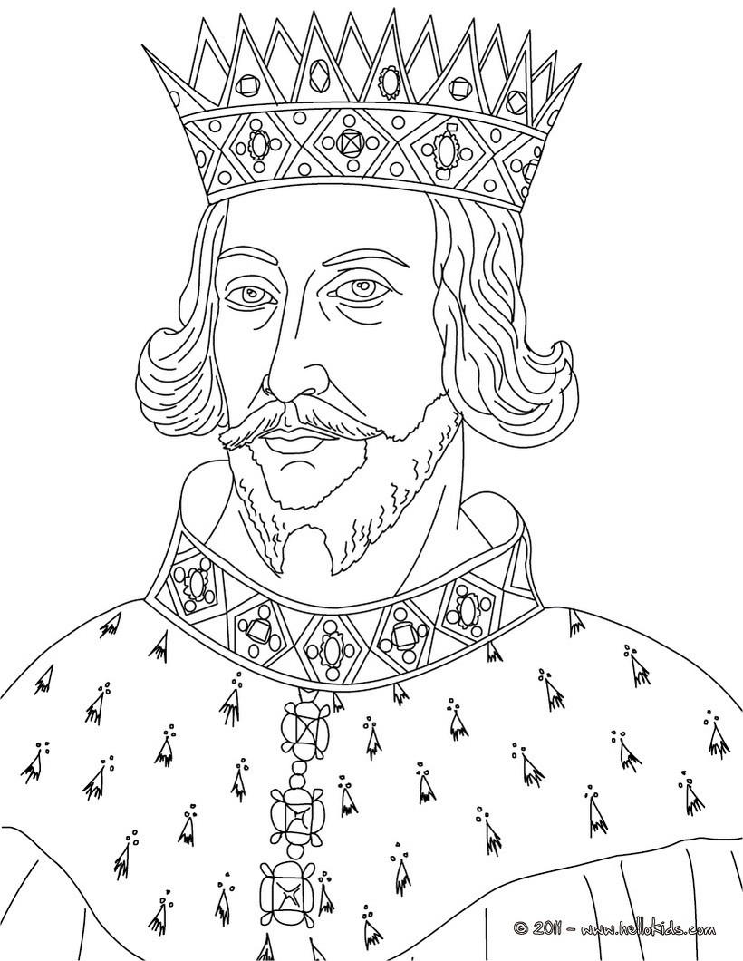 King henry ii coloring pages