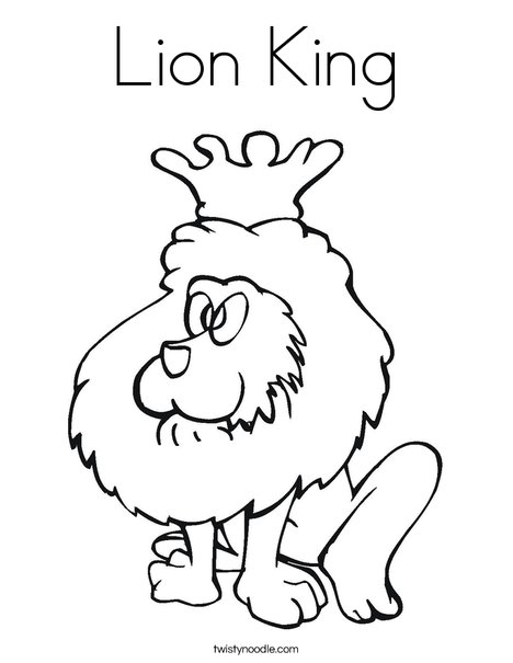 Lion king coloring page