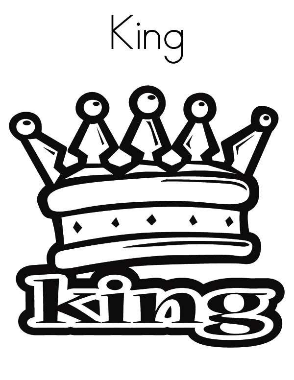 King crown coloring pages