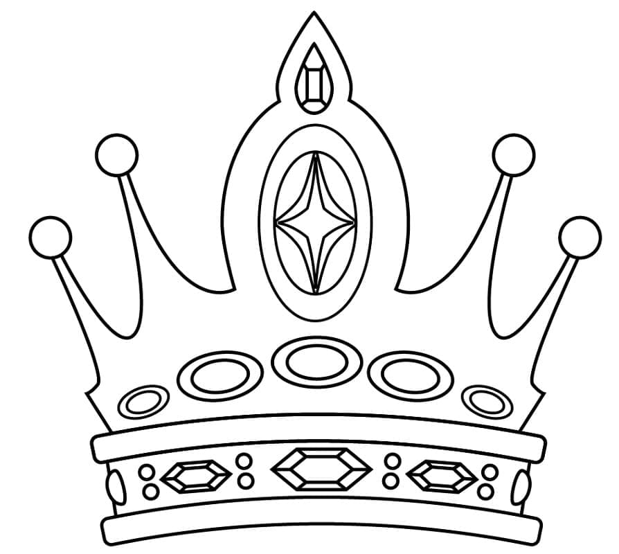 The king crown coloring page