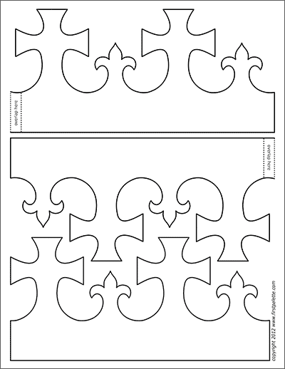 King and queens crown templates free printable templates coloring pages