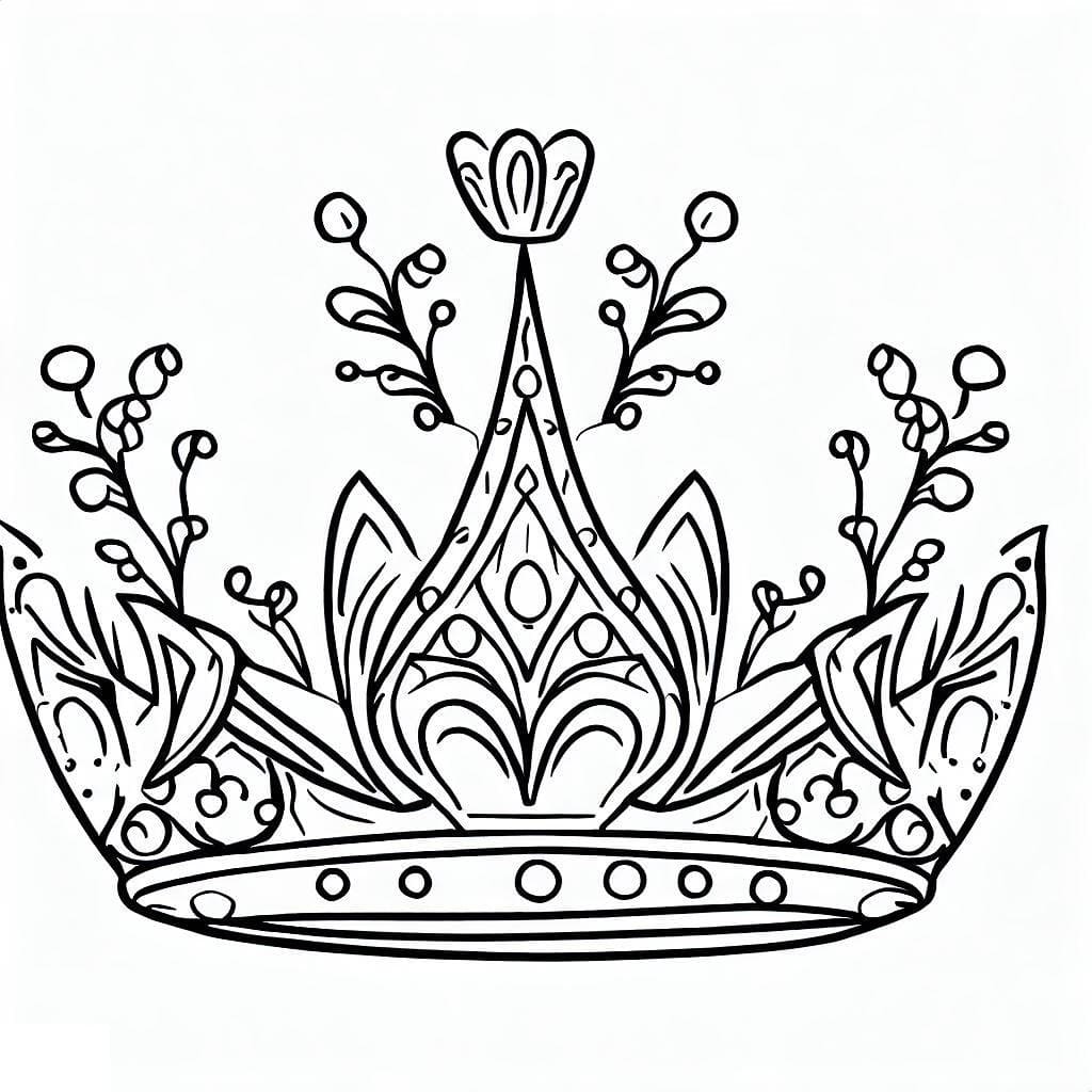 King crown coloring page