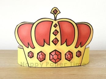 King crown paper template