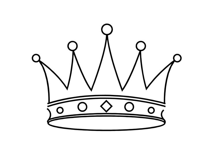 Crown coloring sheet crown clip art crown drawing crown template