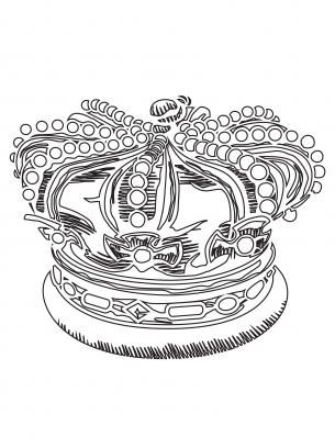 Crown coloring pages