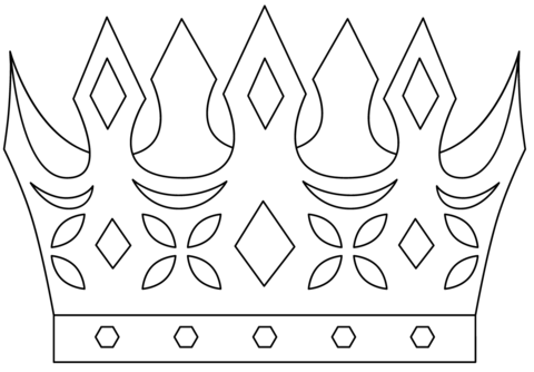 King crown coloring page free printable coloring pages