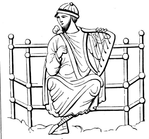 King david coloring page free printable coloring pages