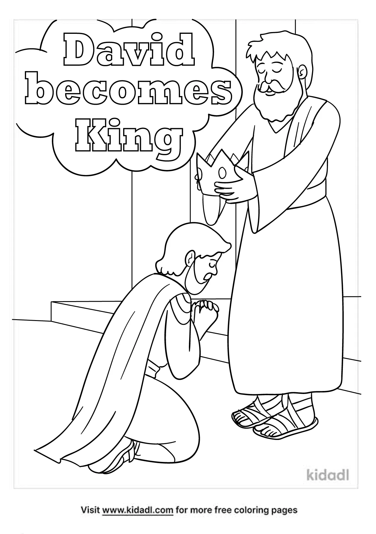 Free david bees king coloring page coloring page printables