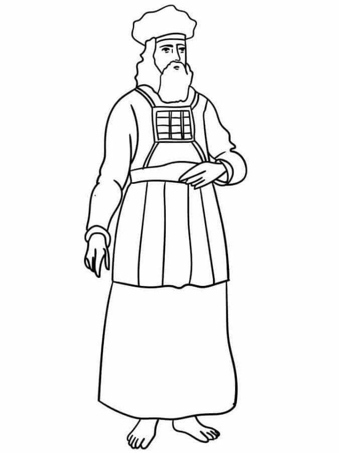 King david coloring page