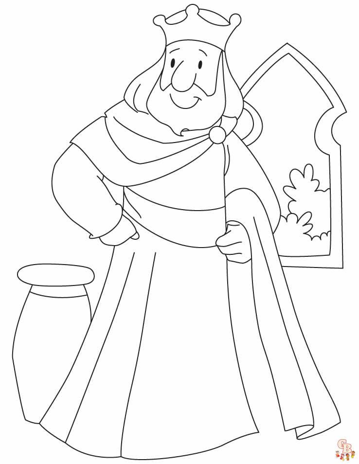 King coloring pages