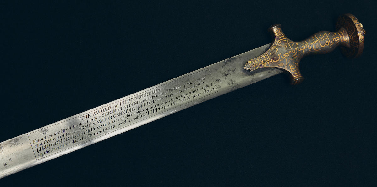 A closer look the bedchamber sword of tipu sultan