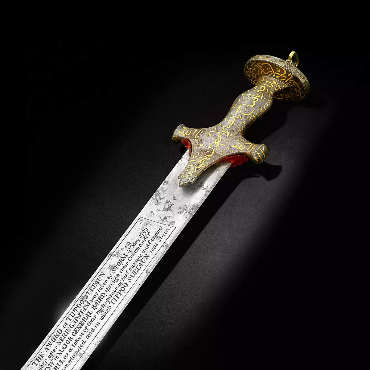 Tipu tipu sultans bedchaber sword fetches n pounds at london auction